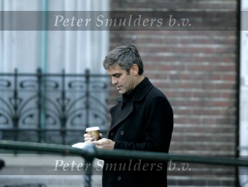 Amsterdam 05 mei 2004
George Clooney bij opnames Ocean 12.