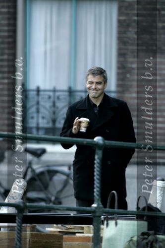 Amsterdam 05 mei 2004
George Clooney bij opnames Ocean 12.