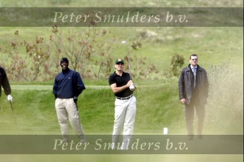 Noordwijk 10 mei 2004
George Clooney en Matt Damon golfen op de Noorwijkse Golfclub.