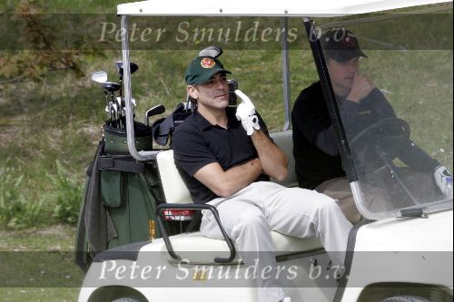 Noordwijk 10 mei 2004
George Clooney en Matt Damon golfen op de Noorwijkse Golfclub.