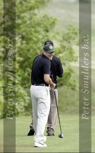 Noordwijk 10 mei 2004
George Clooney en Matt Damon golfen op de Noorwijkse Golfclub.