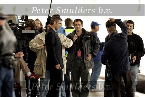Haarlem 14 mei 2004
Opnames Ocean\\\'s 12 op station Haarlem met Brad Pitt en George Clooney.