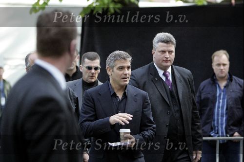 Amsterdam 19 mei 2004
Brad Pitt George Clooney en Matt Damon opnames voor de film ocean\'s 12