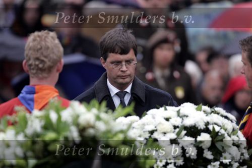 Amsterdam 4 mei 2004
Dodenherdenking op de dam met Koningin Beatrix Maxima en Prins Willem Alexander. Jan Peter Balkenende