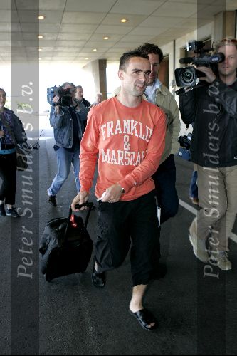 Noordwijk 26 mei 2004
Spelers Nederlands elftal melden zich bij Huis ter Duin voor trainingskamp EK Portugal. 
Marc Overmars