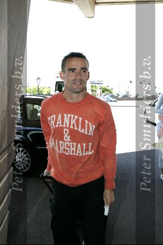 Noordwijk 26 mei 2004
Spelers Nederlands elftal melden zich bij Huis ter Duin voor trainingskamp EK Portugal. 
Marc Overmars