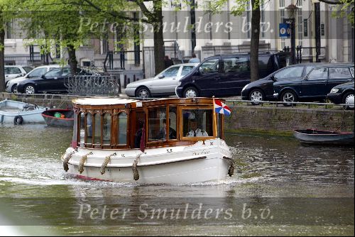Amsterdam 2 mei 2004
Matt Damon met vriendin in rondvaartboot.