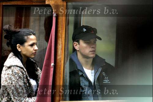 Amsterdam 2 mei 2004
Matt Damon met vriendin op rondvaart boot.