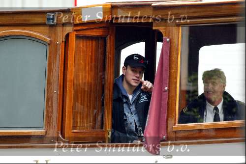 Amsterdam 2 mei 2004
Matt Damon met vriendin in rondvaartboot.