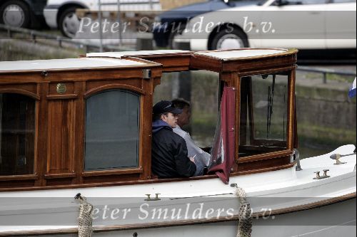 Amsterdam 2 mei 2004
Matt Damon met vriendin op rondvaart boot.