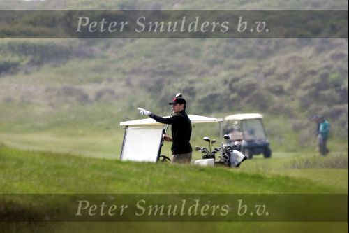 Noordwijk 10 mei 2004
George Clooney en Matt Damon golfen op de Noorwijkse Golfclub.