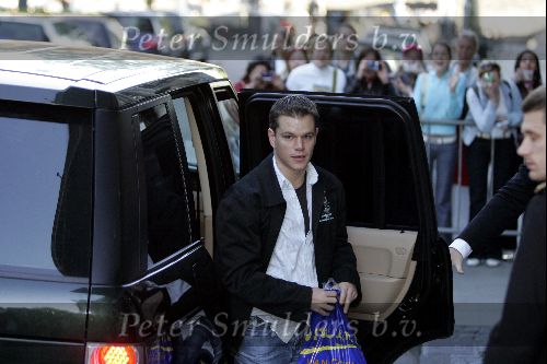 Amsterdam 18 mei 2004
Matt Damon  bezoekt van Gogh museum