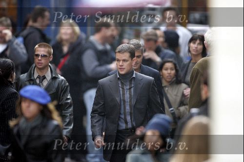 Amsterdam 19 mei 2004
Brad Pitt George Clooney en Matt Damon opnames voor de film ocean\'s 12