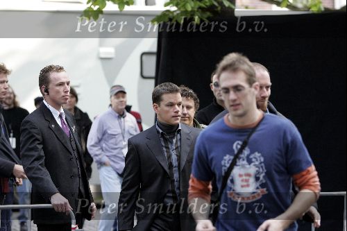 Amsterdam 19 mei 2004
Brad Pitt George Clooney en Matt Damon opnames voor de film ocean\'s 12