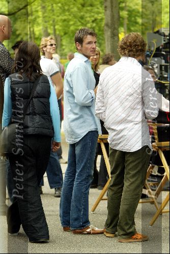 Amsterdam 20 mei 2004
Opnames Ocean\\\'s 12 op begraafplaats Westgaarde in  Amsterdam met Brad Pitt en Catharina Zeta Jones.
Prins Maurits