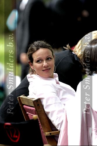 Amsterdam 20 mei 2004
Opnames Ocean\'s 12 op begraafplaats Westgaarde.
Prinses Annette Sekreve zwanger op set