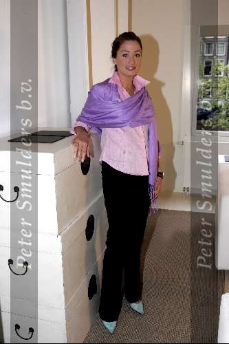 Amsterdam 6 mei 2004
Rebecca Loos in hotel the Blakes in Amsterdam