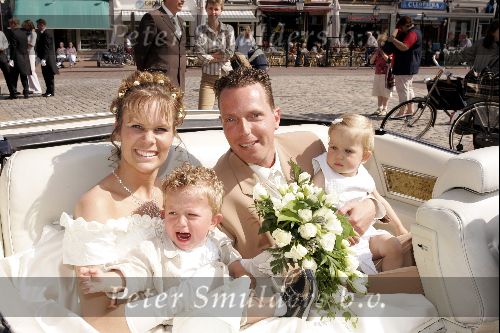 Gouda 28 mei 2004
Rob Geus en Miranda trouwen  in stadhuis Gouda