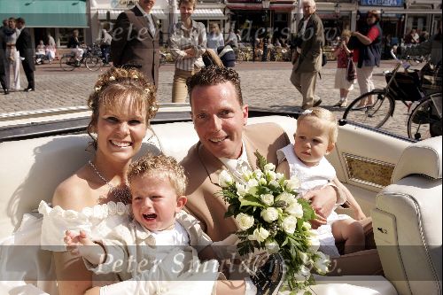 Gouda 28 mei 2004
Rob Geus en Miranda trouwen  in stadhuis Gouda