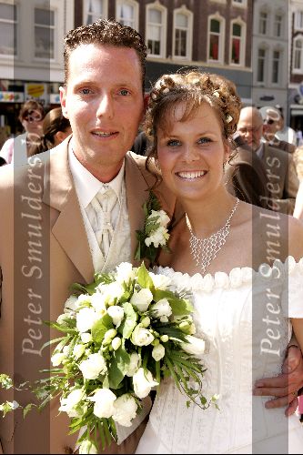 Gouda 28 mei 2004
Rob Geus en Miranda trouwen  in stadhuis Gouda