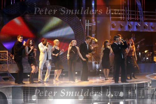 Hilversum 1 mei 2004
Finale Idols  in studio 22
Alle finalisten  oa Robin Idols