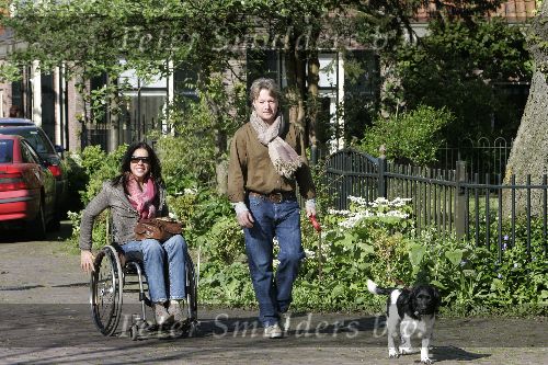 Nigtevecht 7 mei 2005
Annemarie Postma met vriend en hond