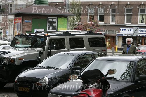 Amsterdam 17 mei 2005
Henk Spaan in hummer jeep