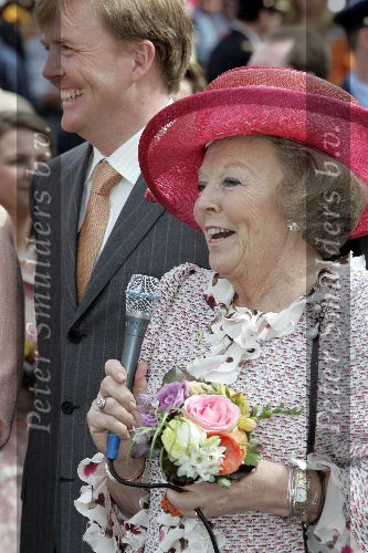 Scheveningen 30 april 2005
Koningin Beatrix viert 25 jarig jubileum.
Koningin Beatrix