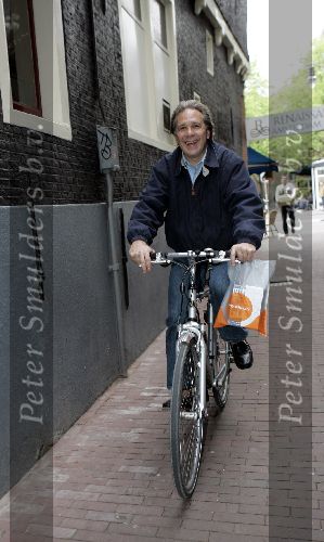 Amsterdam 19 mei 2005
Maarten Spanjer op fiets