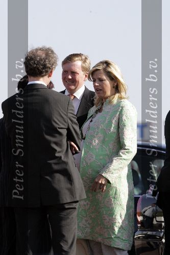 Scheveningen 9 juni 2005
Maxima  zwanger en Prins Willem Alexander bij strandtent Wij.
Feestje van Wapem. paul Rosemuller