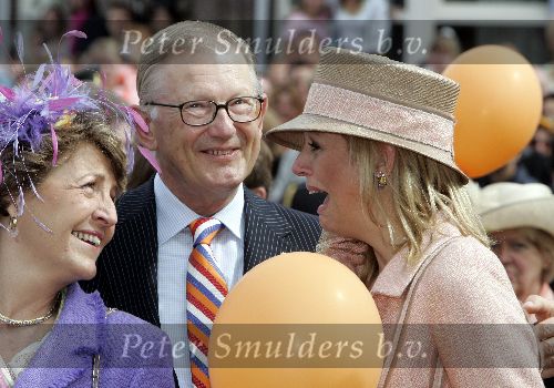 Scheveningen 30 april 2005
Koningin Beatrix viert 25 jarig jubileum.
Maxima Margriet en Pieter v Vollenhoven