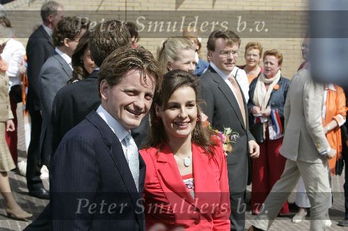 Scheveningen 30 april 2005
Koningin Beatrix viert 25 jarig jubileum.
Prins Pieter Christiaan en Anita