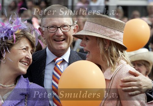 Scheveningen 30 april 2005
Koningin Beatrix viert 25 jarig jubileum.
Maxima Margriet en Pieter v Vollenhoven