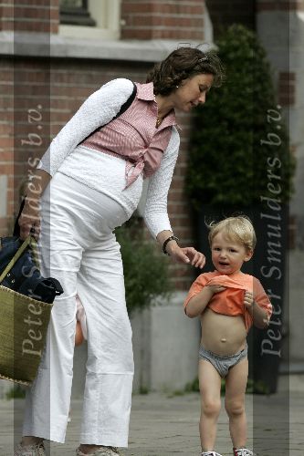 Amsterdam  26 mei 2005
Prinses Marilene hoogzwanger met Lucas