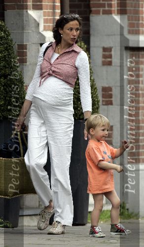 Amsterdam  26 mei 2005
Prinses Marilene hoogzwanger met Lucas
