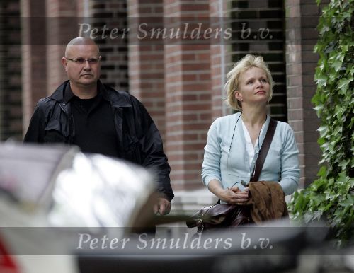 Amsterdam  26 mei 2005
Renee Soutendijk met man in Amsterdam.