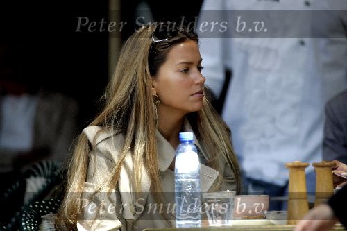 Amsterdam 31 mei 2005
Silvie Meis op terras bij joffers met Dani Bles