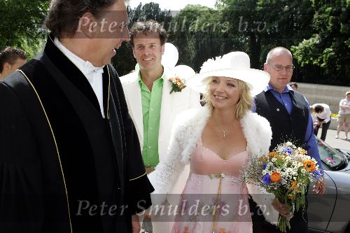 Joure 28 mei 2005
Trouwen Yvonne Jaspers en Pieter v d Beukering.
Yvonne en Ed Nijpels