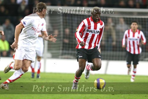 Eindhoven, 25 November Kompetitiewedstrijd PSV-FC Utrecht, eindstand 5-0  Seizoen 2006/2007
Arouna Kone scoorde zijn wekelijkse doelpunt