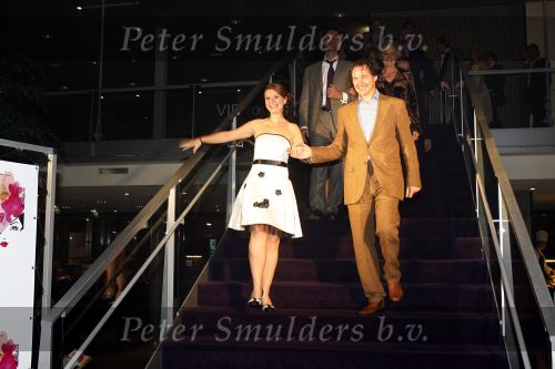 Apeldoorn 2 november 2006
Premiere My fair lady met Celine Purcell en Thom Hoffman.