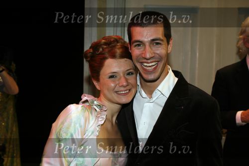 Apeldoorn 2 november 2006
Premiere My fair lady met Celine Purcell en Thom Hoffman.
Celine met haar vriend Oren Schrijver