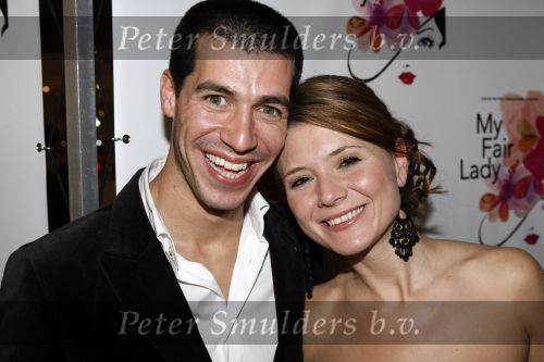 Apeldoorn 2 november 2006
Premiere My fair lady met Celine Purcell en Thom Hoffman.
 Celine en haar vriend Oren Schrijver