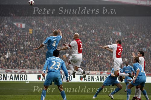 Amsterdam 12 november 2006
AJAX-PSV 0-1 in de arena. Alex Jaap Stam Johnny Heitinga en Thomas Vermaelen
Peter Smulders bv