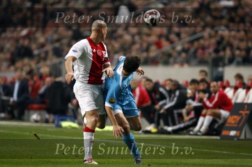 Amsterdam 12 november 2006
AJAX-PSV 0-1 in de arena. Jaap Stam en Philip Cocu
Peter Smulders bv