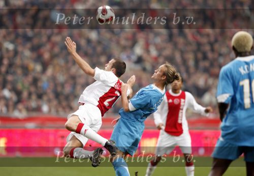 Amsterdam 12 november 2006
AJAX-PSV 0-1 in de arena. Vayrynen en Johnny Heitinga
Peter Smulders bv
