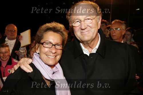 Apeldoorn 2 november 2006
Premiere My fair lady.
Joop v d Ende en zijn vrouw Janine