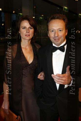 Amsterdam 20 oktober 2006
uitreiking televizierring in ij theater.
Joris Linssen met vriendin Rebecca de Kuijper