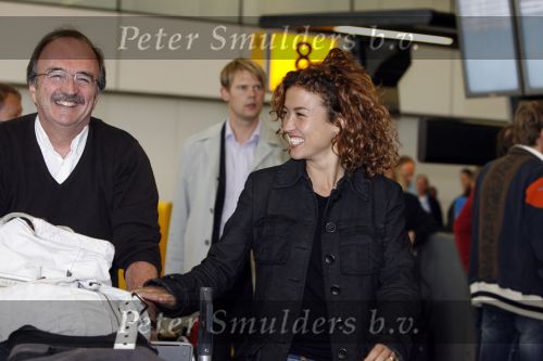 Schiphol 12 oktober 2006
Katja Schuurman wordt door haar vader afgezet op schiphol.