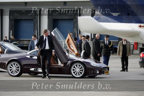 Zeewolde 1 november 2006
Koning Abdullah Koningin Rania en Koningin Beatrix op bezoek bij de spyker fabriek waar ze rondgeleid worden door Viktor Muller.