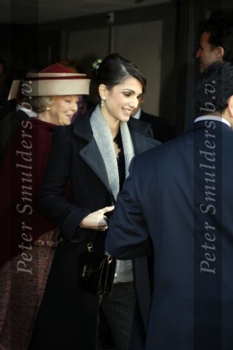 Lelystad 1 november 2006
Koning Abdullah van Jordanie en zijn vrouw Koningin Rania samen met koningin Beatrix op bezoek bij de Batavia.